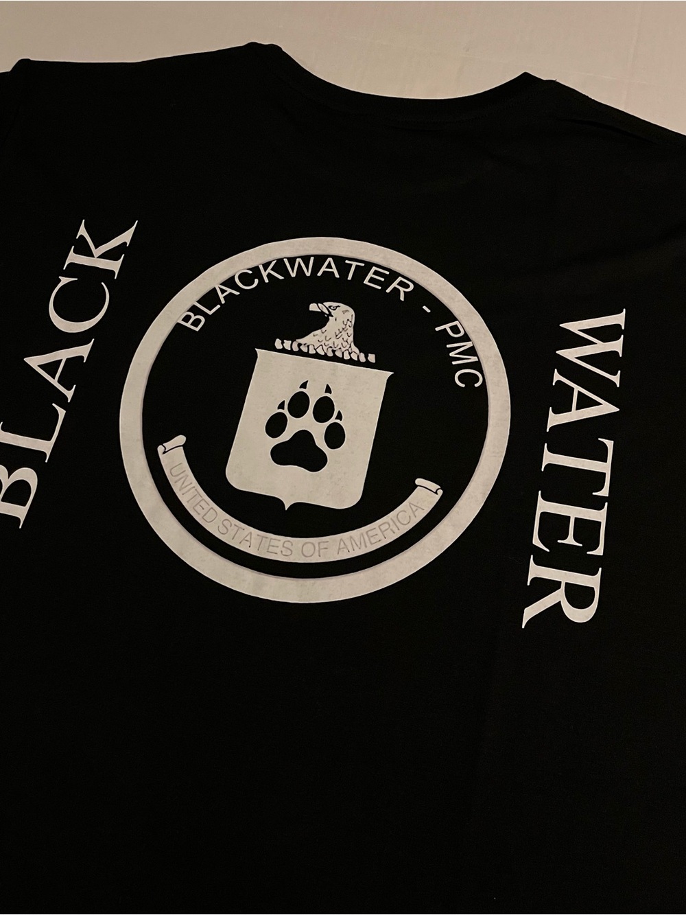 NEW Blackwater PMC Military Contractor T-Shirt 2XL Logo USA Seal Iraq Veteran